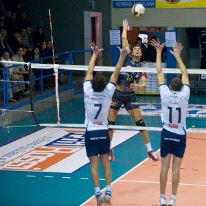 Andrea Francesconi in attacco Andrea Francesconi in attacco