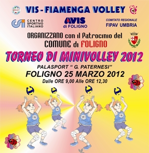 Vis Fiamenga Foligno (locandina minivolley 2012)