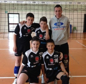 La formazione U13 3x3 della Sir Safety Perugia