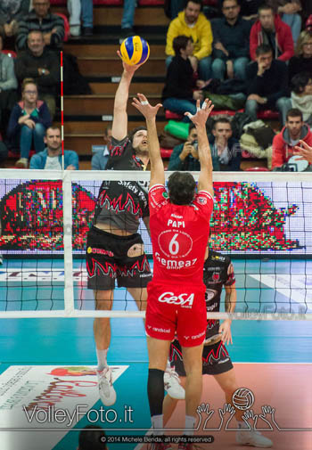 duello a rete tra Goran Vujevic e Samuele Papi