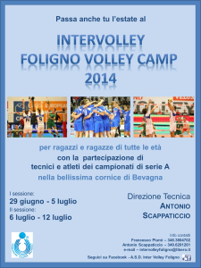 camp estivo 2014 Intervolley Foligno