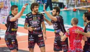 Sir Safety Credito Cooperativo Umbro Perugia (esulta) 2014-2015