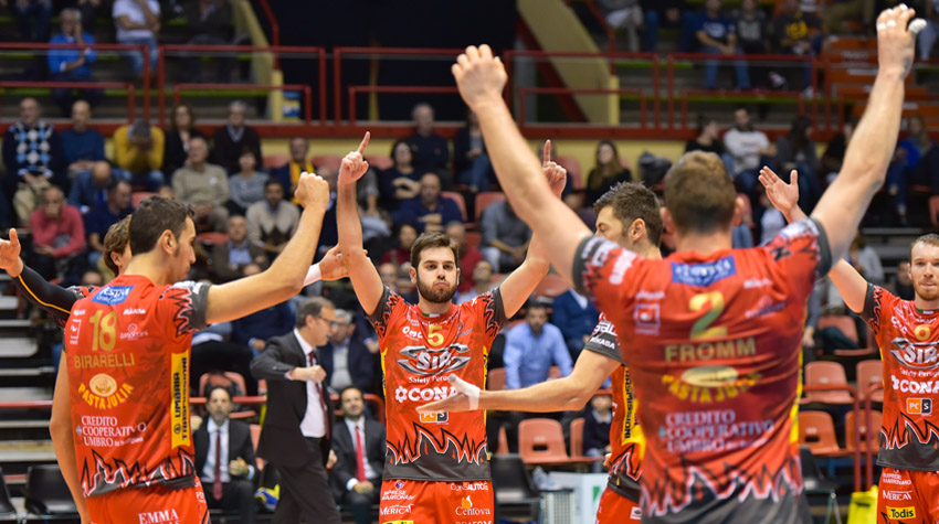 Sir Safety Conad Perugia (esulta)