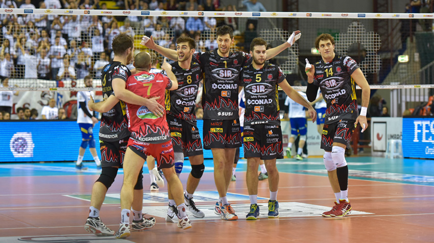 Sir Safety Conad Perugia (esulta)