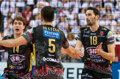 Sir Safety Sicoma Perugia (esultanza)