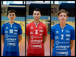 gli atleti Stamegna, Vindice, Musone