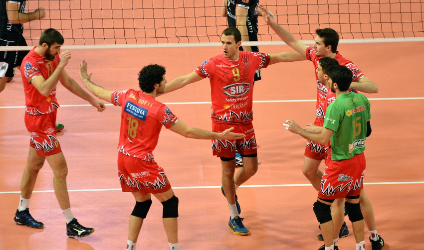 Sir Perugia (esulta) Champions League 2014-2015