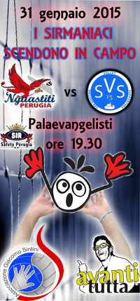 "I Sirmaniaci scendono in campo" (locandina) 31 gennaio 2015