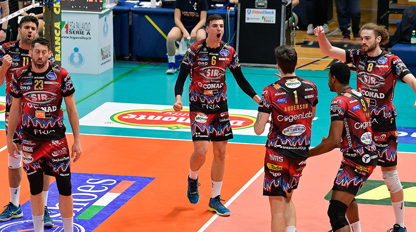 Sir Safety Conad Perugia (esultanza)