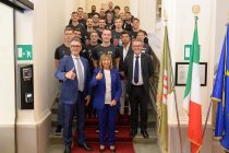 Gli uomini di Perugia ospiti alla Regione Umbria