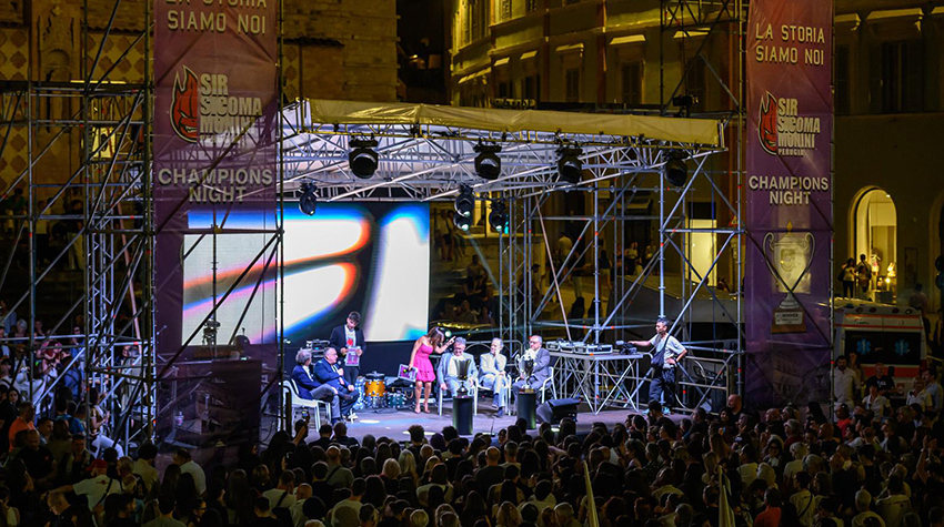 Sir Sicoma Monini Perugia (palco)