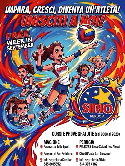Sirio Perugia Volley (volantino mini)
